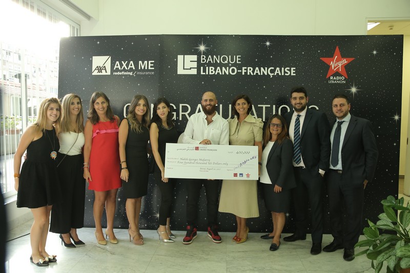 400,000$ winner thanks to BLF, AXA ME and Virgin Radio Lebanon. 